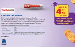 Prolians FISCHER Cheville duopower offre