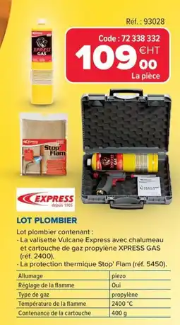 Prolians EXPRESS Lot plombier offre