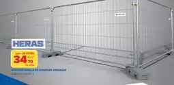 Prolians HERAS Clôture mobile de chantier arrondie offre