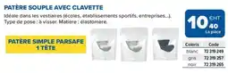 Prolians Patère souple avec clavette offre
