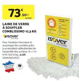 Bricomarché Laine de verre à souffler comblissimo offre