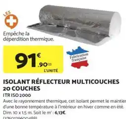 Bricomarché Isolant réflecteur multicouches 20 couches offre