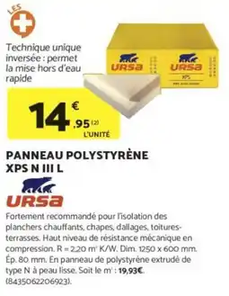 Bricomarché URSA Panneau polystyrène xps n iii l offre