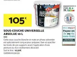 Bricomarché OXI Sous-couche universelle absolue offre