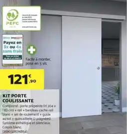 Bricomarché Kit porte coulissante offre