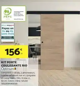 Bricomarché OPTIMUM Kit porte coulissante rio offre