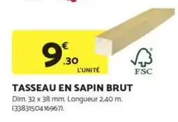 Bricomarché Tasseau en sapin brut offre