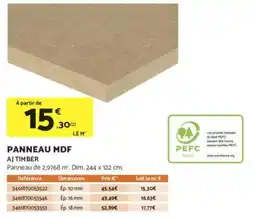 Bricomarché Panneau mdf offre