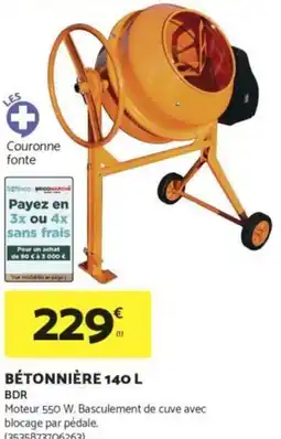 Bricomarché Bétonnière offre
