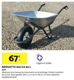 Bricomarché Brouette galva offre