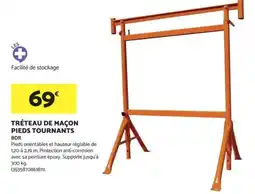 Bricomarché Tréteau de maçon pieds tournants offre
