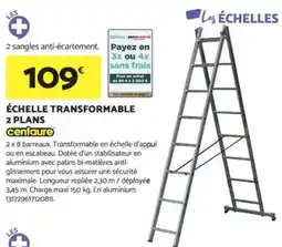 Bricomarché CENTAURE Échelle transformable 2 plans offre