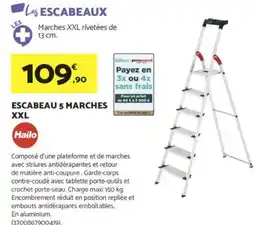 Bricomarché HAILO Escabeau 5 marches xxl offre