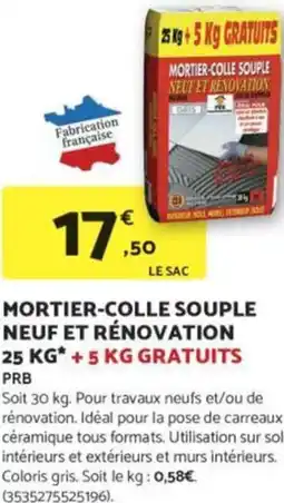 Bricomarché Mortier-colle souple neuf et rénovation offre