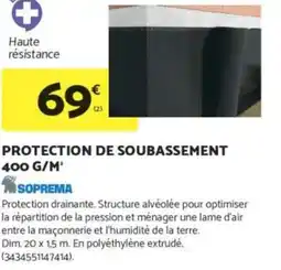 SOPREMA Protection de soubassement 400 g/m²