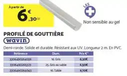 WAVIN Profilé de gouttière