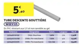 Bricomarché WAVIN Tube descente gouttière offre