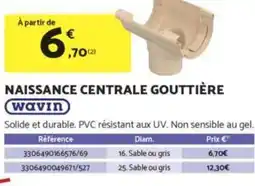 Bricomarché WAVIN Naissance centrale gouttière offre