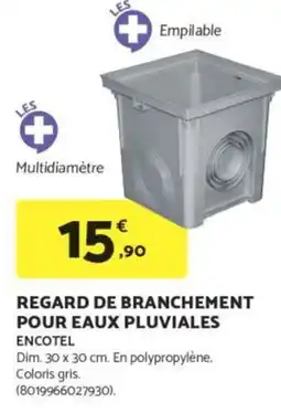 Bricomarché Regard de branchement pour eaux pluviales encotel offre