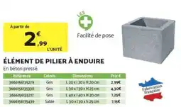 Bricomarché Élément de pilier à enduire offre