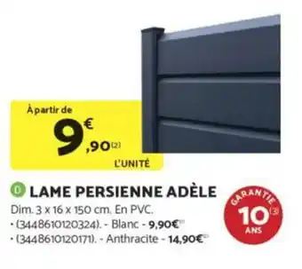 Bricomarché Lame persienne adèle offre