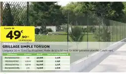 Bricomarché Grillage simple torsion offre
