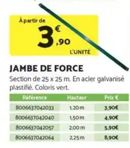Bricomarché Jambe de force offre