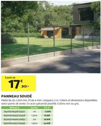 Bricomarché Panneau soudé offre
