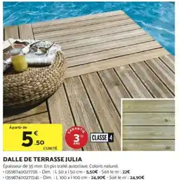 Dalle de terrasse julia
