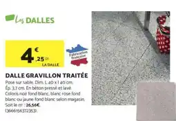 Bricomarché Dalle gravillon traitée offre