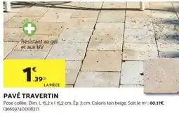 Bricomarché Pavé travertin offre