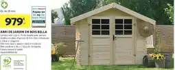 Bricomarché Abri de jardin en bois bella offre