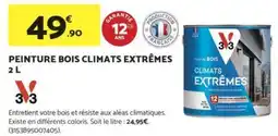 Bricomarché 3V3 Peinture bois climats extrêmes offre
