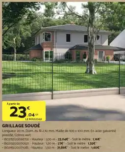 Bricomarché Grillage soudé offre