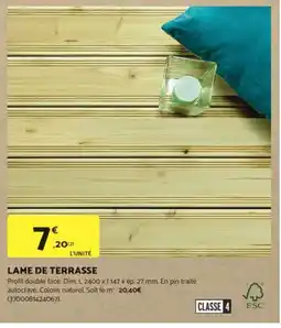 Bricomarché Lame de terrasse offre