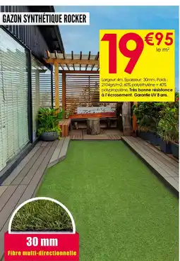 Décor Discount Gazon synthétique Rocker offre
