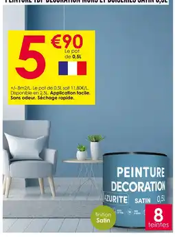 Décor Discount Peinture decoration azurite satin 0,5l offre
