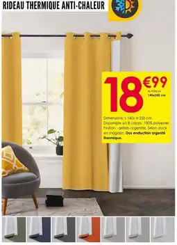 Décor Discount Rideau Thermique Anti-Chaleur offre