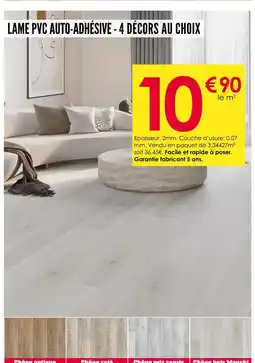Décor Discount Lame pvc auto-adhésive - 4 décors au choix offre