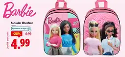 Lidl Sac à dos 3D enfant offre