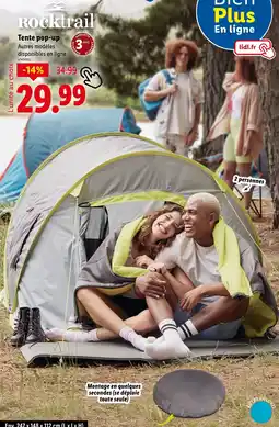 Lidl Rocktrail Tente pop-up offre