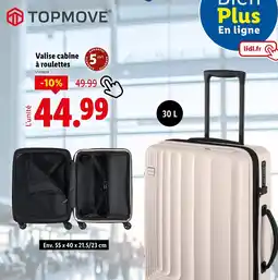 Lidl TOPMOVE Valise cabine à roulettes offre