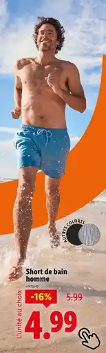 Lidl Short de bain homme offre