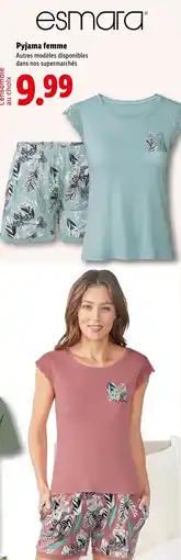 Lidl Esmara Pyjama femme offre