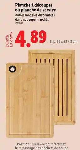 Lidl Planche à découper ou planche de service offre