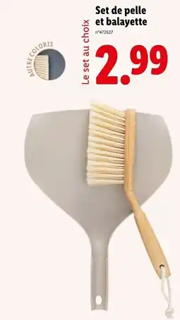 Lidl Set de pelle et balayette offre