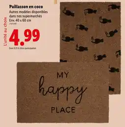 Lidl Paillasson en coco offre
