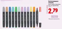 Lidl Set de marqueurs à dessins offre