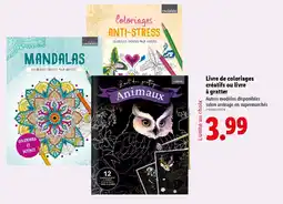Lidl Livre de coloriages créatifs ou livre à gratter offre