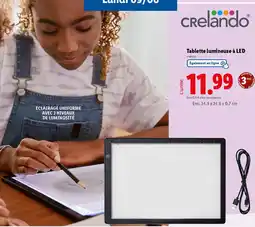 Lidl CRelando Tablette lumineuse à LED offre